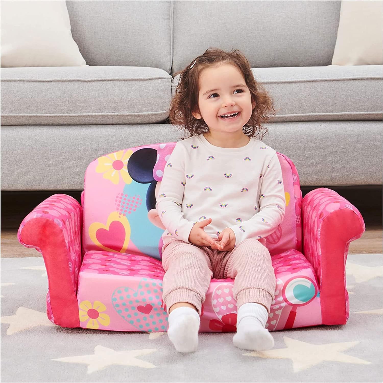 Minnie Mouse Muebles Para El Dormitorio De Niñas Sofa Desplegable Silla Espuma