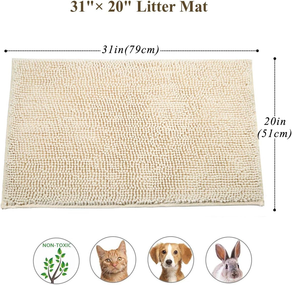 Tapete | Gato | Arenero | Lavable | Antiderrames | Antideslizante | Mascota | Higiene | Suave | Alfombra