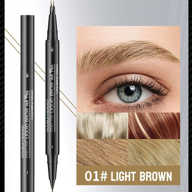 BrowDuo Fix | Lápiz de cejas doble punta | Lápiz waterproof para cejas | Delineador natural para cejas | Lápiz de cejas con cepillo | Cejas definidas y naturales | Lápiz resistente al agua | Maquillaje de cejas duradero | Lápiz retráctil para cejas | Cejas perfectas todo el día