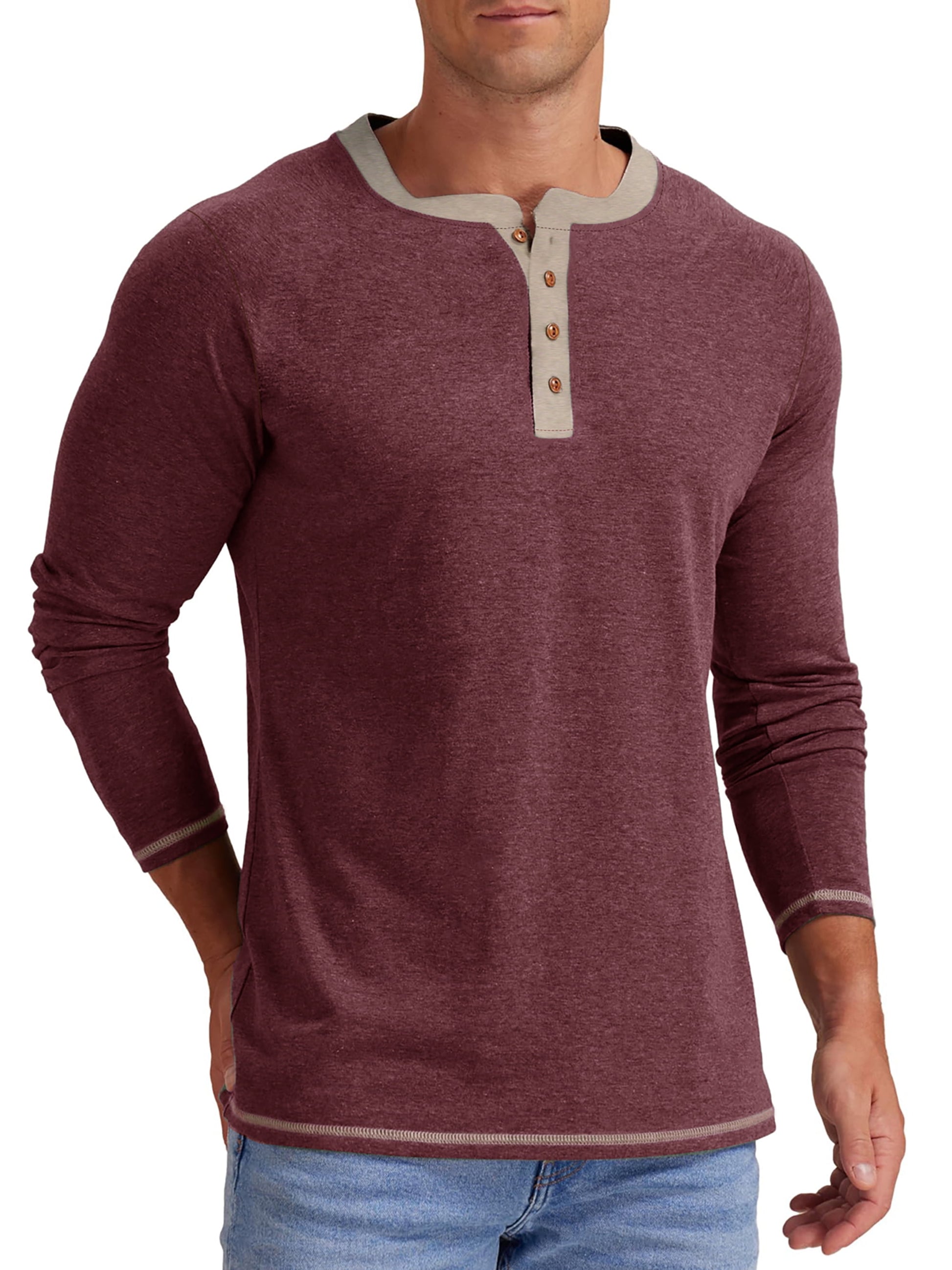 HenleyFlex | Camisa Henley hombre | Camisa moderna manga larga | Camisa casual con botones | Camisa de algodón cómoda | Camisa cuello redondo Henley | Camisa masculina versátil | Henley casual de hombre | Camisa ligera y transpirable | Camisa de moda urbana hombre