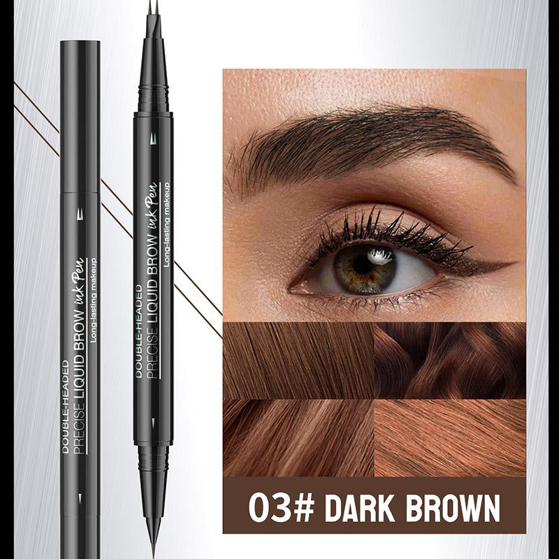BrowDuo Fix | Lápiz de cejas doble punta | Lápiz waterproof para cejas | Delineador natural para cejas | Lápiz de cejas con cepillo | Cejas definidas y naturales | Lápiz resistente al agua | Maquillaje de cejas duradero | Lápiz retráctil para cejas | Cejas perfectas todo el día