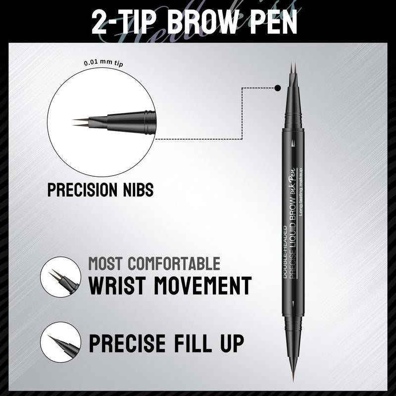 BrowDuo Fix | Lápiz de cejas doble punta | Lápiz waterproof para cejas | Delineador natural para cejas | Lápiz de cejas con cepillo | Cejas definidas y naturales | Lápiz resistente al agua | Maquillaje de cejas duradero | Lápiz retráctil para cejas | Cejas perfectas todo el día