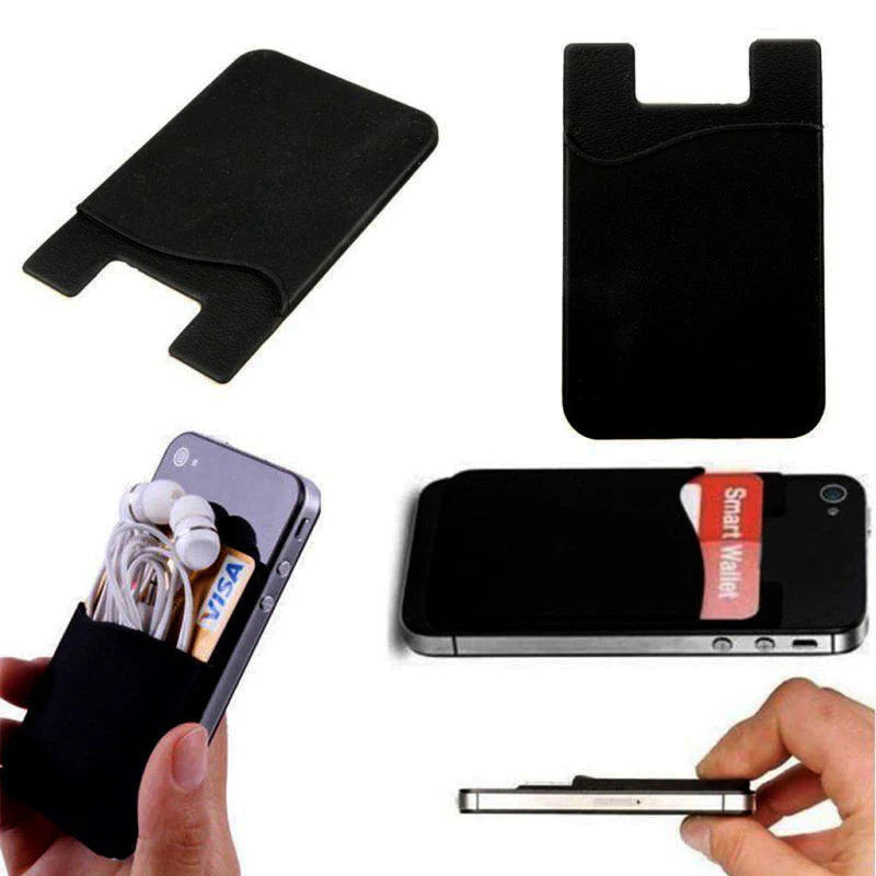 Tarjetero móvil | Tarjetero adhesivo | Tarjetero para celular | Porta tarjetas teléfono | Tarjetero silicona | Tarjetero compacto | Pack tarjeteros | Accesorio para móvil | Tarjetero sin cartera | Tarjetero práctico