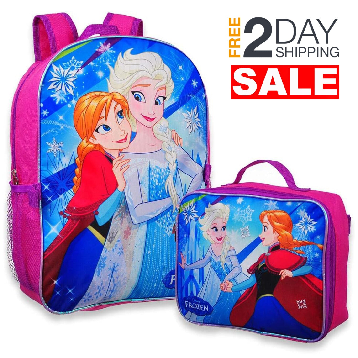 Frozen 2 Elsa Mochilas Escolares Con Lonchera Para Niñas De 3 4 5 6 Años Set