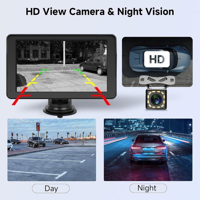 2025 Upgraded Wireless Carplay Screen: the Ultimate Portable Carplay Adapter for Seamless In-Car Entertainment, Voice Control, Rear Camera,Mirror Link