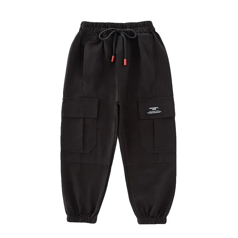 Children Cargo Pants for Boys Pants 2025 Spring Children Boy Trousers Fashion Cotton Kid Pants Boy Teen Sports Pants with Pocket