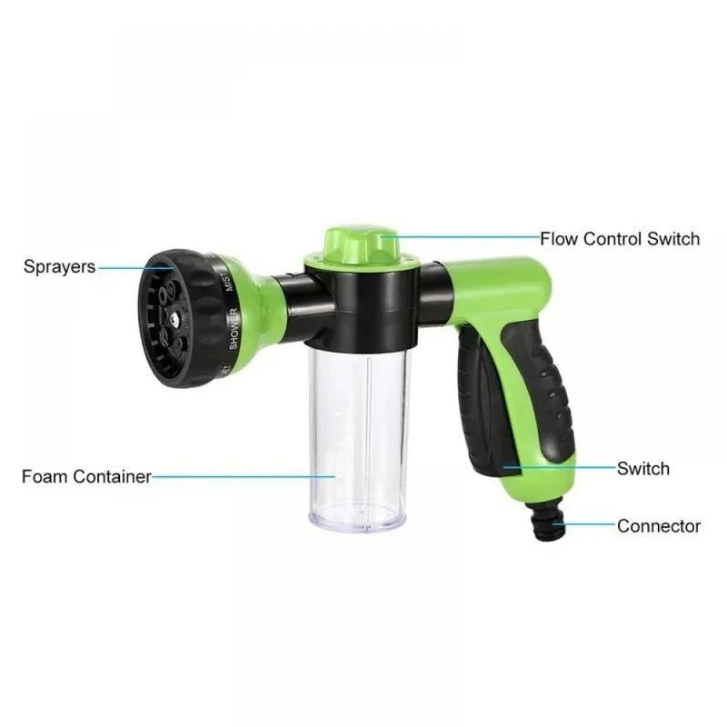 Horse Shower Sprayer, Adjustable High-Pressure Sprayer Nozzle, Garden Outdoor Wash Animal Horse Shower Car Cleaning Tool, Garden Hose Connector, Water Hose Nozzle