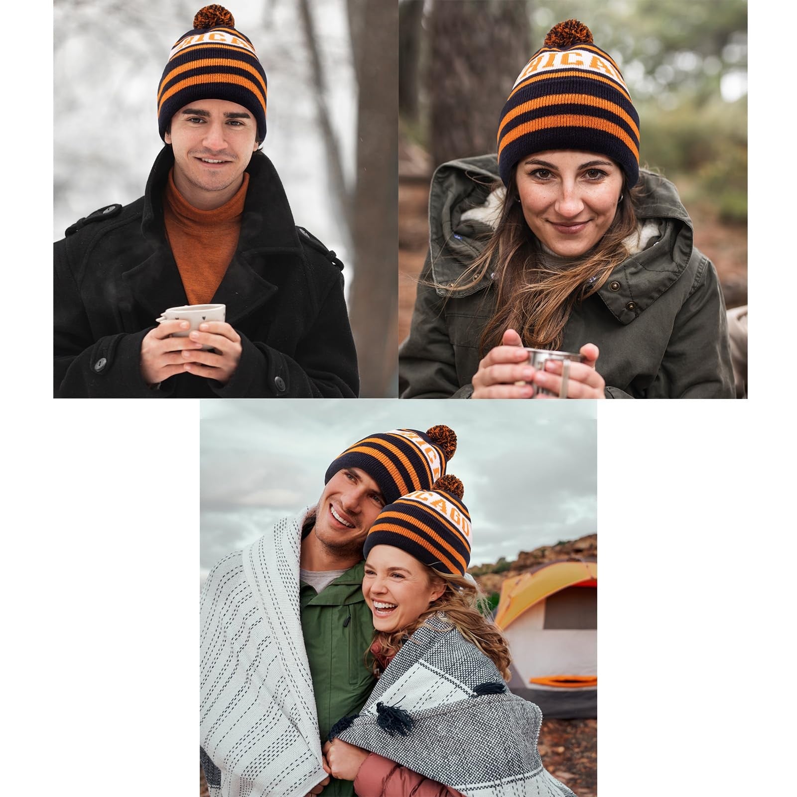 Gorro De Invierno Con Pompón Para Hombre, Gorro Y Guantes