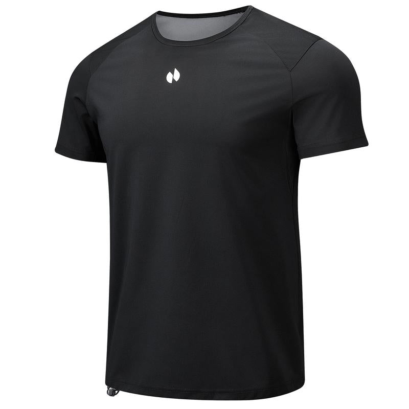 HOTSUIT Men'S Summer Short Sleeve Athletic T-Shirt Women'S Sweat Wicking Compression Quick Dry Vest Knit Slim Casual Basic Top Outdoorfun Workout Tops Oga Orange Athletic