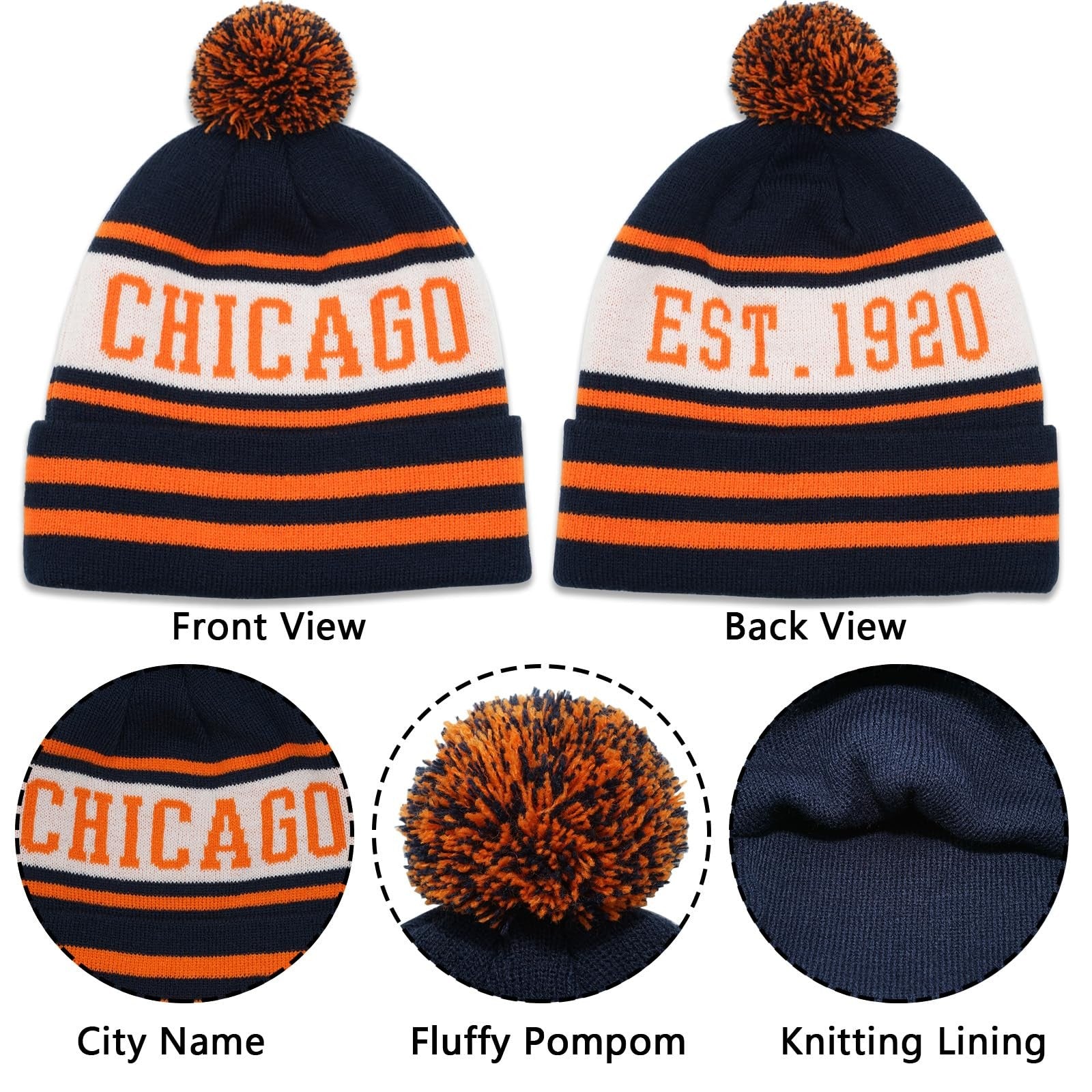 Gorro De Invierno Con Pompón Para Hombre, Gorro Y Guantes