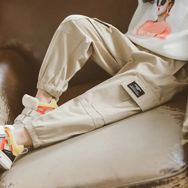 Children Cargo Pants for Boys Pants 2025 Spring Children Boy Trousers Fashion Cotton Kid Pants Boy Teen Sports Pants with Pocket