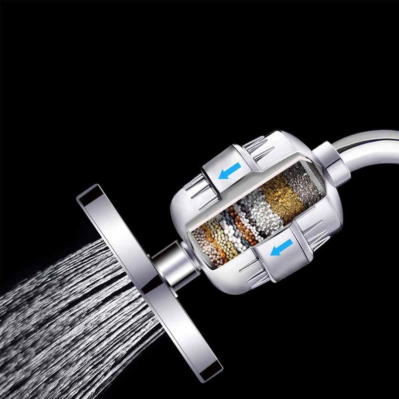Filtro suavizante de agua para ducha | Filtro antisarro para grifo | Filtro doméstico que suaviza el agua | Filtro de agua para piel sensible | Filtro protector contra agua dura | Filtro suavizante para cabello sano | Filtro para eliminar minerales del agua | Cartucho suavizante para sistema de agua | Filtro de agua para baño y cocina | Accesorio para suavizar el agua del hogar