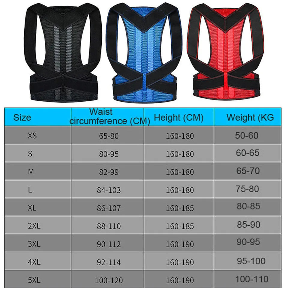 PosturePro Fit | Corrector de postura ergonómico | Soporte para espalda recta | Corrector de postura discreto | Faja para mejorar postura | Espaldera ortopédica ajustable | Corrector de hombros y cuello | Soporte postural cómodo | Postura saludable diaria | Corrector de postura invisible