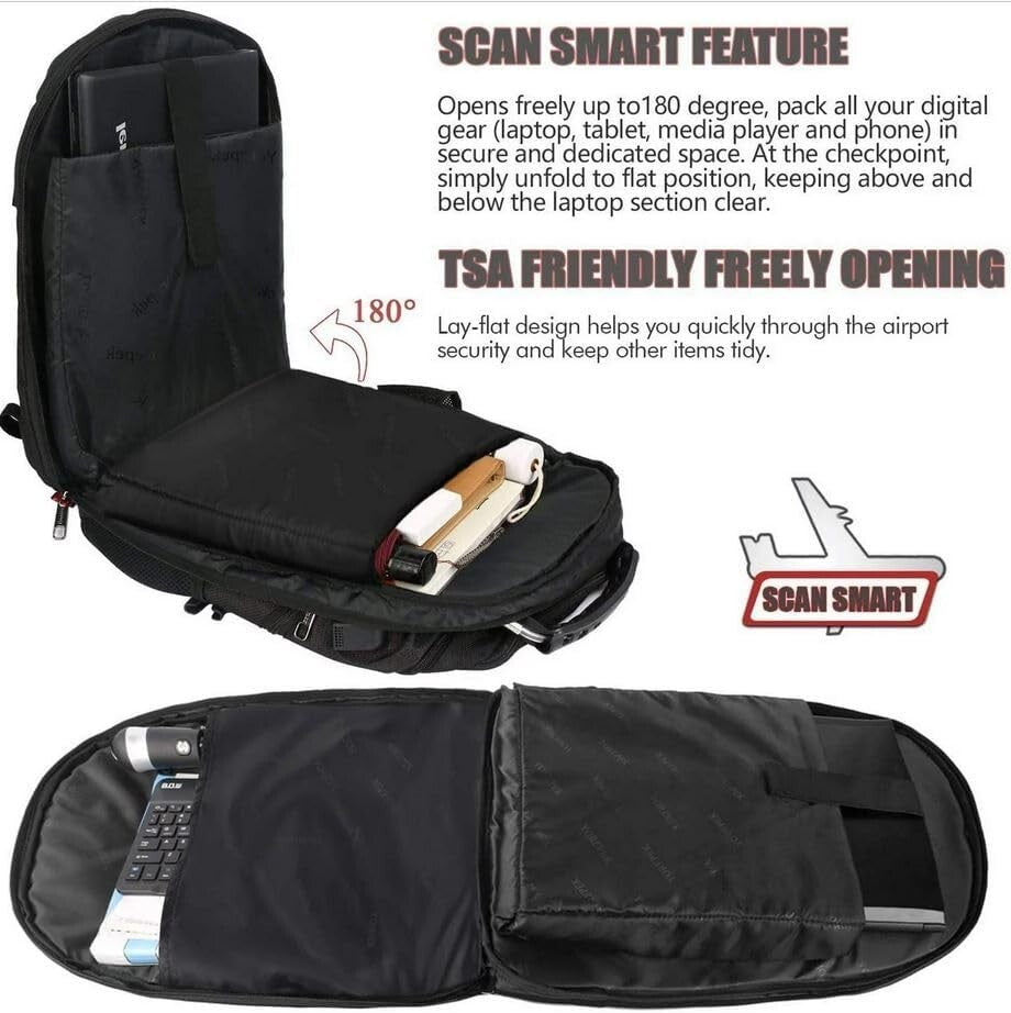 Mochilas De Hombre Grandes Para Viajes Negocios Impermeable Antirrobo Escolares