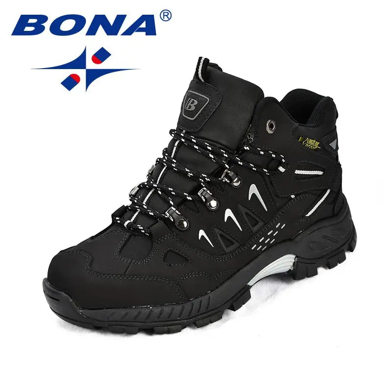 New Classics Style Men Hiking Shoes Action Leather Men Athletic Shoes Lace up Outdoor Men Jogging Sneakers